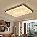 Axyaa LED Walnut Ceiling Lamp: Retro Aesthetic Wabi-sabi Master Bedroom Light