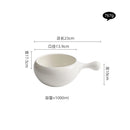 Axyaa White Ceramic Breakfast Salad Soup Noodle Bowl Tableware