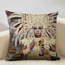 Axyaa Vintage African Indian Sexy Girl Women Oil Painting Cushion Cover