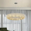 Axyaa Luxury Crystal Pendant Light with LED E14 Bulbs for Living Room