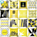 Axyaa Geometric Deer Pattern Cushion Cover for Sofa Decoration and Throw Pillow