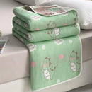 Axyaa Cotton 6-Layer Yarn Quilt - Soft and Cozy Gauze Blanket - Nap Blanket
