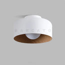 Axyaa Nordic Walnut Wood LED Ceiling Lamp for Home Décor