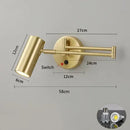 Axyaa Swinging LED Wall Lamp with Adjustable Telescopic Arm