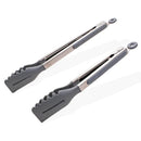 Axyaa Silicone Non-Stick Food Clips: Hollow Drain Oil BBQ Tongs for Home Kitchen Buffet.