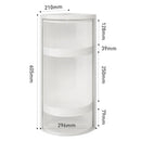 Axyaa Rotating Spice Rack & Corner Organizer Shelf for Kitchen Storage