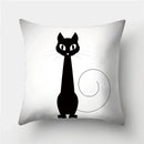 Cute Cat Cushion Cover 45x45cm - Axyaa Home Decor Pillowcases