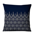 Axyaa Chinese Mandala Linen Cushion Cover for Home Decor