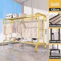 Axyaa Floor-to-Ceiling Clothes Rack: Indoor Drying Hanger & Coat Rack