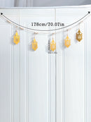 Ramadan Lantern & Eid Mubarak Banner by Axyaa - Muslim Rustic Decor