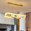 Axyaa Crystal Chandelier, Luxury Pendant Light for Living and Dining Room