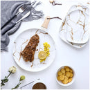 Axyaa Gold Marble Ceramic Tableware Set