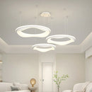 Axyaa Minimalist Art Ceiling Lamp White Black Pendant High-end Indoor Lighting