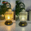 Axyaa Glass Table Lamp for Bedroom Study & Living Room Decor