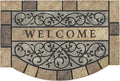 Axyaa Heavy Duty Outdoor Rubber Welcome Mat - Non-Slip
