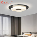 Axyaa Nordic Walnut LED Ceiling Light - Dimmable Minimalist Chandelier for Living Room