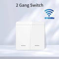 Axyaa WiFi LED Light Switch 1/2/3 Gang RF433MHz Panel Smart Life Alexa Google Home