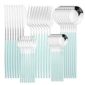 Axyaa 40Pcs Stainless Steel Cutlery Set for Dining and Kitchen