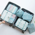 Axyaa 7-Piece Travel Bag Organizer Set for Clothes, Luggage, Blanket, and Shoes