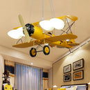 Axyaa Two-wing Aircraft Model Airplane Kids Room Ceiling Light