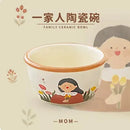 Axyaa Ceramic Bowl Set - Stylish Rice, Noodle, and Soup Bowls for Family Tableware