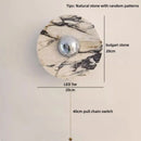 Axyaa Modern Nordic Wooden LED Wall Lamp Glass White Stair Light for Living Room