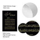 Axyaa Ayat Al Kursi Islamic Calligraphy Poster Black Gold Painting Wall Art Home Decor