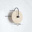 Axyaa LED Wall Sconce Stone Clock Light for Home Decor