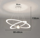 Axyaa Staircase Chandeliers LED Pendant Light for Modern Living Room Decor