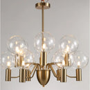 Axyaa Pink Glass Pendant Light: Modern LED Lamp for Luxurious Living Room Setting