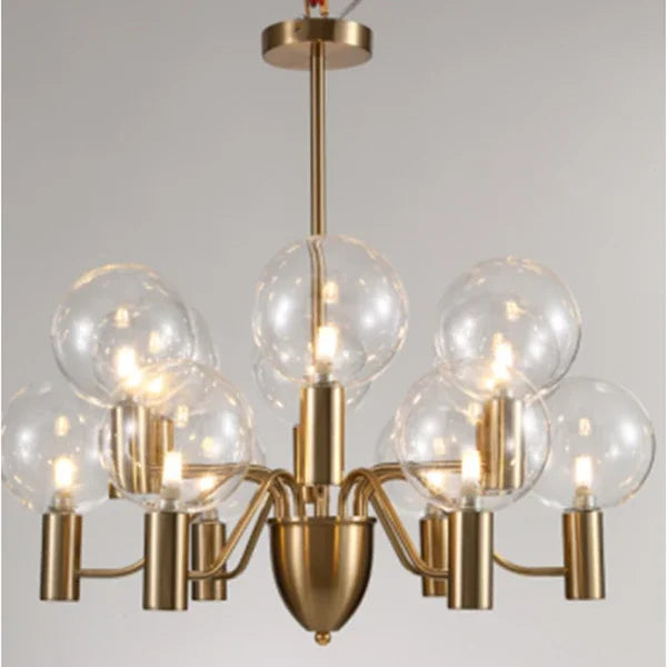 Axyaa Pink Glass Pendant Light: Modern LED Lamp for Luxurious Living Room Setting