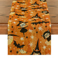 Axyaa Halloween Bat Witch Table Runner - Kitchen Party Decorations