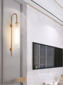 Axyaa Glass Wall Lamp for Luxury Bedside Light in Hotel Bedroom
