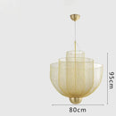 Axyaa Modern Metal Cage Chandelier LED Dimmable Indoor Lighting fixure