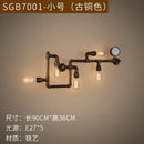 Axyaa Industrial Gear Water Pipe Wall Lamp Retro Style Decorative Hanging