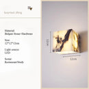 Axyaa Bvlgari Stone Wall Light: Natural Luxury for Bedroom and Living Room