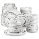 Axyaa 18/36-Piece Ceramic Porcelain Dinnerware Set for 6/12