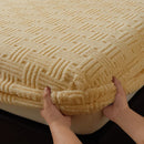 Axyaa Velvet Mattress Cover: Soft & Non-Slip Fitted Bed Sheet Protector for Bedroom