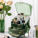 Axyaa Makeup Organizer: Large Capacity Cosmetic Storage Drawer with Lid for Beauty Essentials