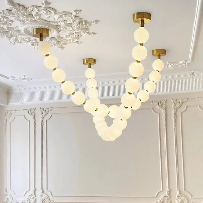 Axyaa Nordic LED Pendant Chandeliers for Modern Art Decor