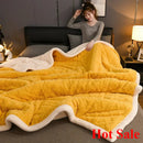 Axyaa Winter Plush Fleece Blanket - Cozy Sofa Quilt for Office and Home