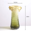 Axyaa Gradient Glass Vase & Fruit Plate Combo: Stylish Home Decor & Storage Solution
