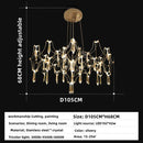 Axyaa Luxury Crystal Chandelier for Home Decor - Modern Chrome Plating