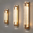 Axyaa Gold Rectangular Bubble Wall Lamp for Bedroom and Living Room
