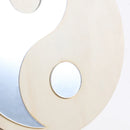 Axyaa Boho Yin Yang Wood Mirror for Home Decor Feng Shui Aesthetic