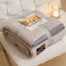 Axyaa Plush Flannel Queen Size Blanket for Sofa Bed All-Season Warmth