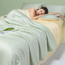2024 Axyaa Ice Silk Cooling Comforter - Double Sided Luxury Bedding Blanket