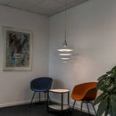 Axyaa Designer White Chandelier: Flying Saucer Pendant Light for Restaurant & Living Room