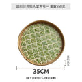Axyaa Handmade Rattan Shell Tray for Home Decor and Serving