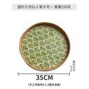 Axyaa Handmade Rattan Shell Tray for Home Decor and Serving